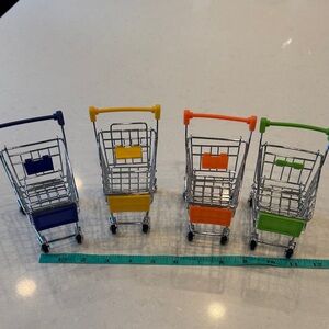 Colorful Mini Shopping Cart Toy Set